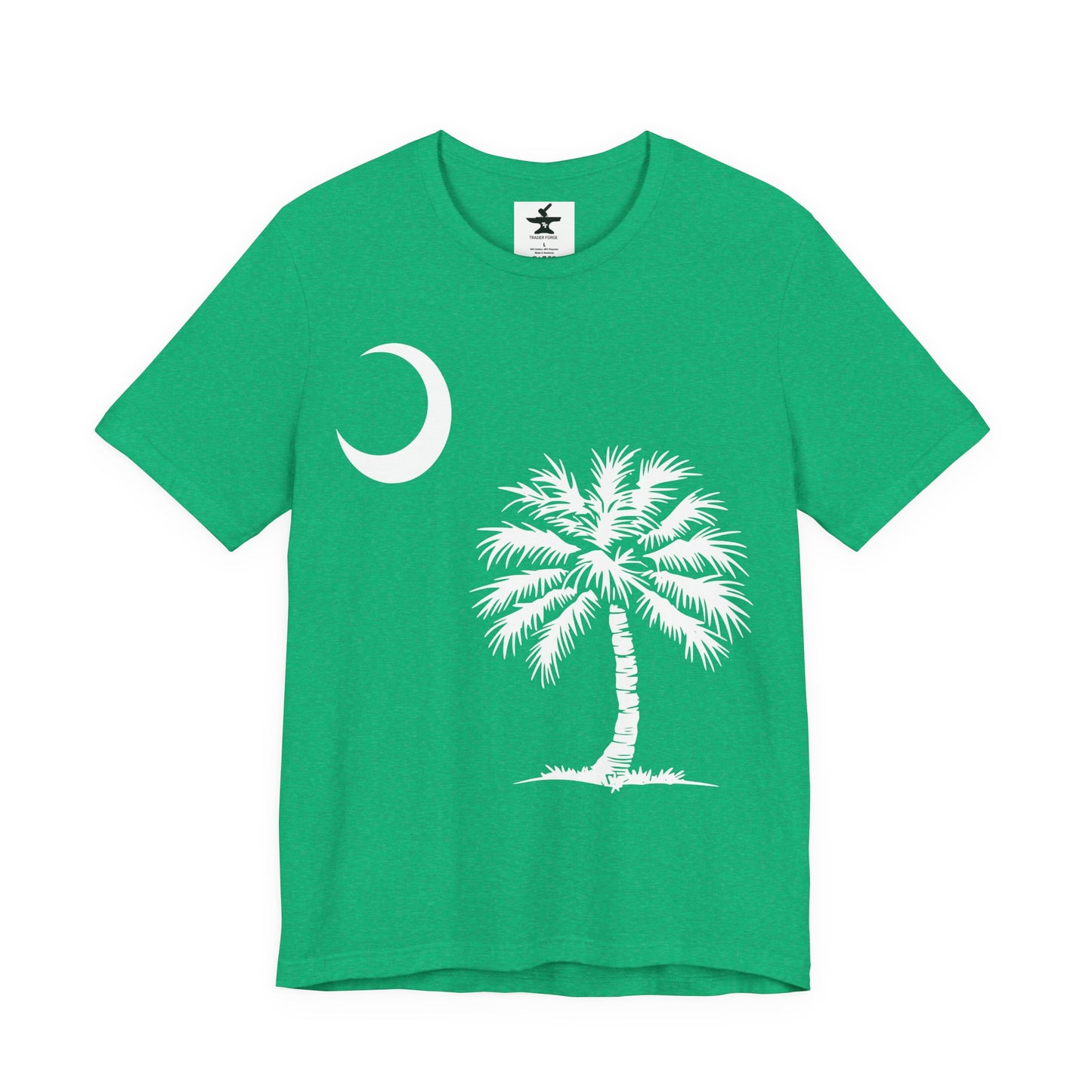 Palmetto Tree and Crescent Tee Shirt-Unisex Jersey Short Sleeve Tee