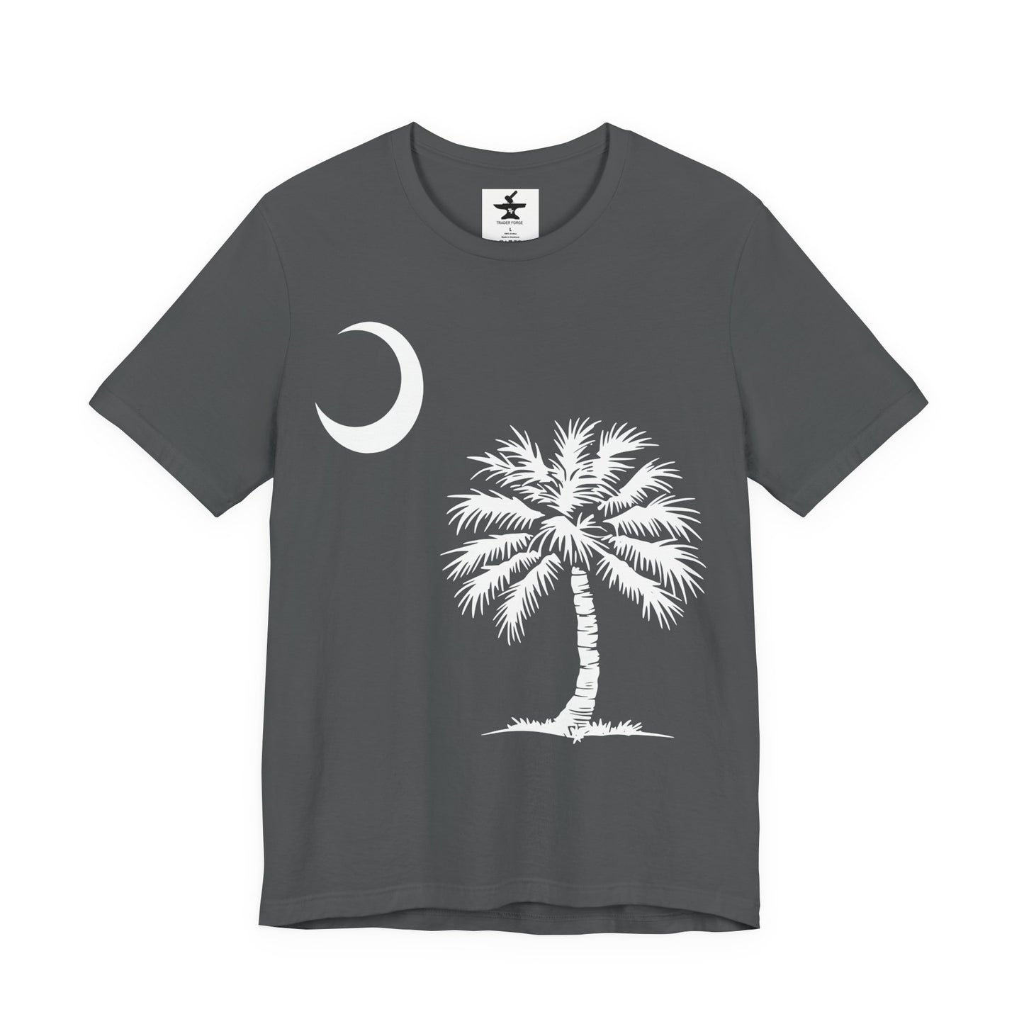 Palmetto Tree and Crescent Tee Shirt-Unisex Jersey Short Sleeve Tee