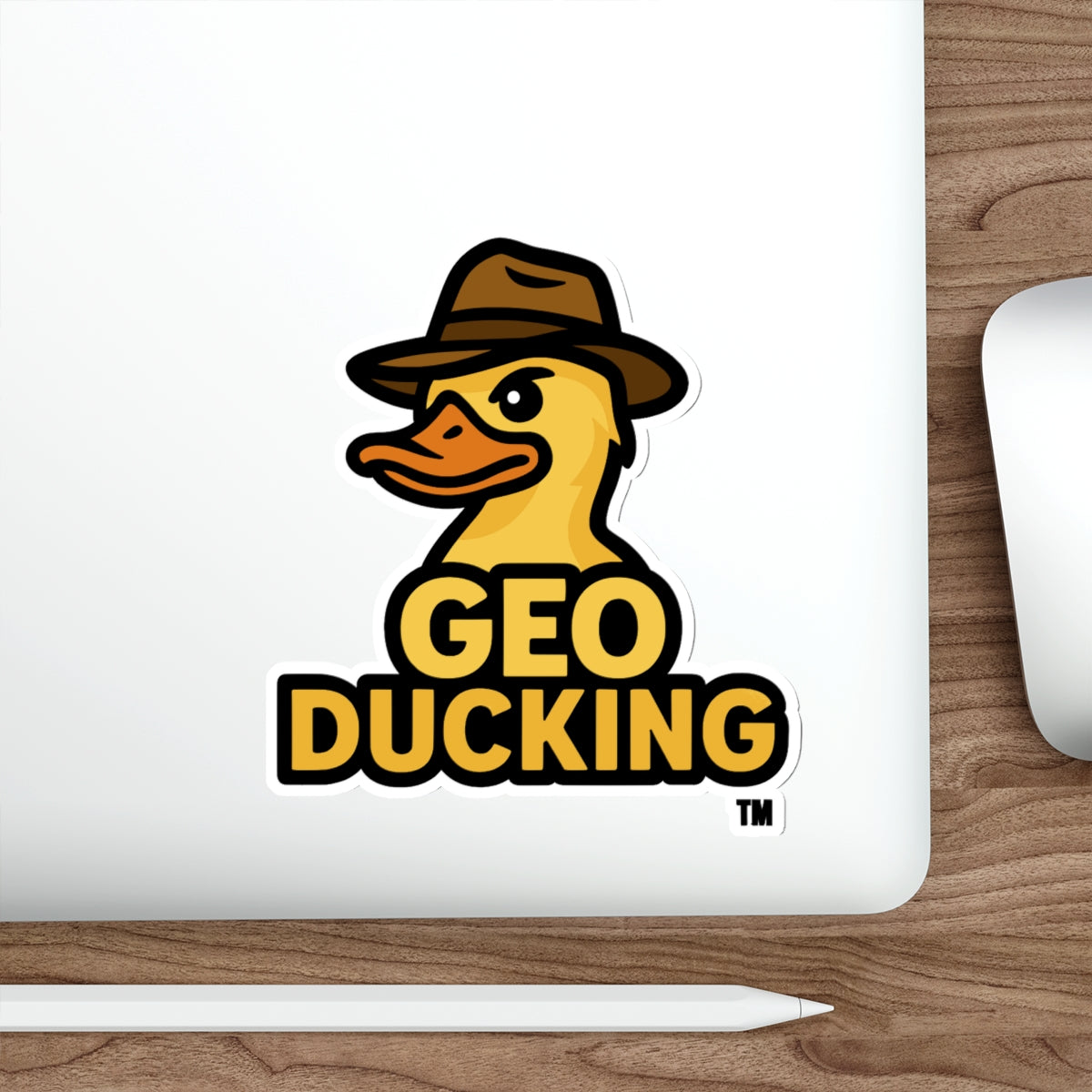 GeoDucking Die-Cut Stickers | Fun Décor for Laptops, Water Bottles, and Gear | Ideal for Camping, Hiking, and Sports Enthusiasts