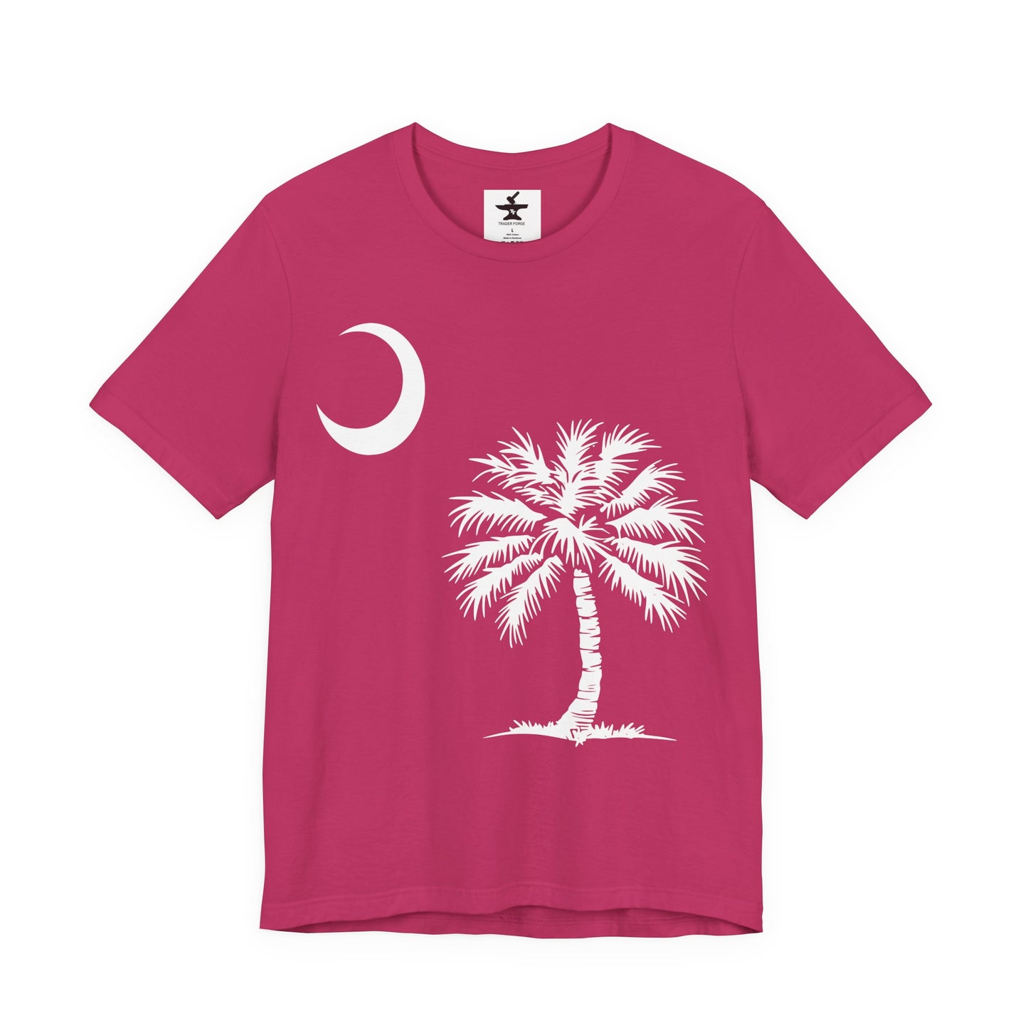 Palmetto Tree and Crescent Tee Shirt-Unisex Jersey Short Sleeve Tee
