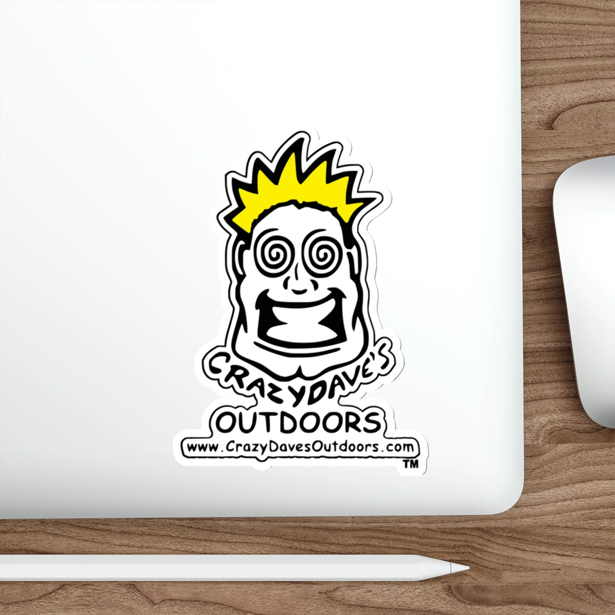 Crazy Dave's Outdoors Die-Cut Stickers | Fun Décor for Laptops, Water Bottles, and Gear | Ideal for Camping, Hiking, and Sports Enthusiasts