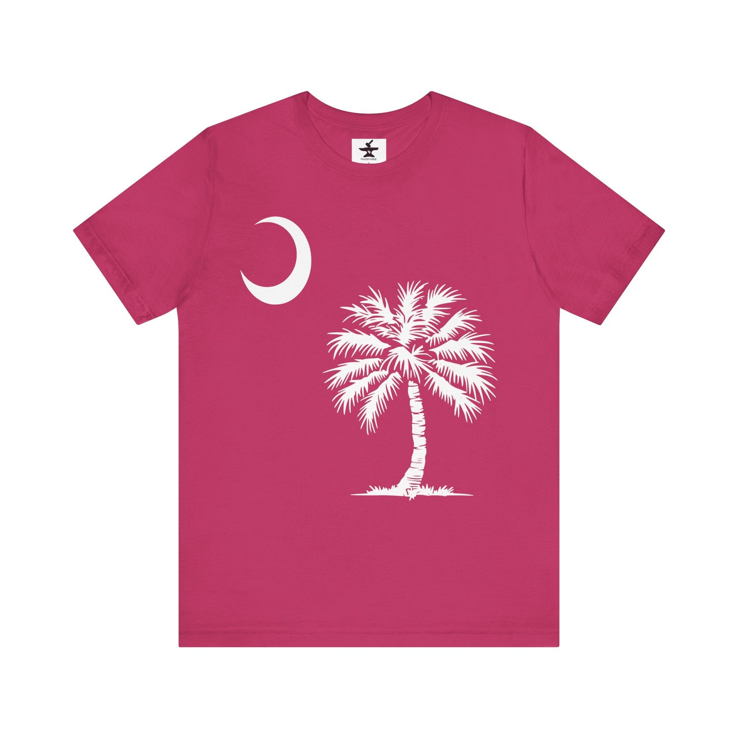 Palmetto Tree and Crescent Tee Shirt-Unisex Jersey Short Sleeve Tee