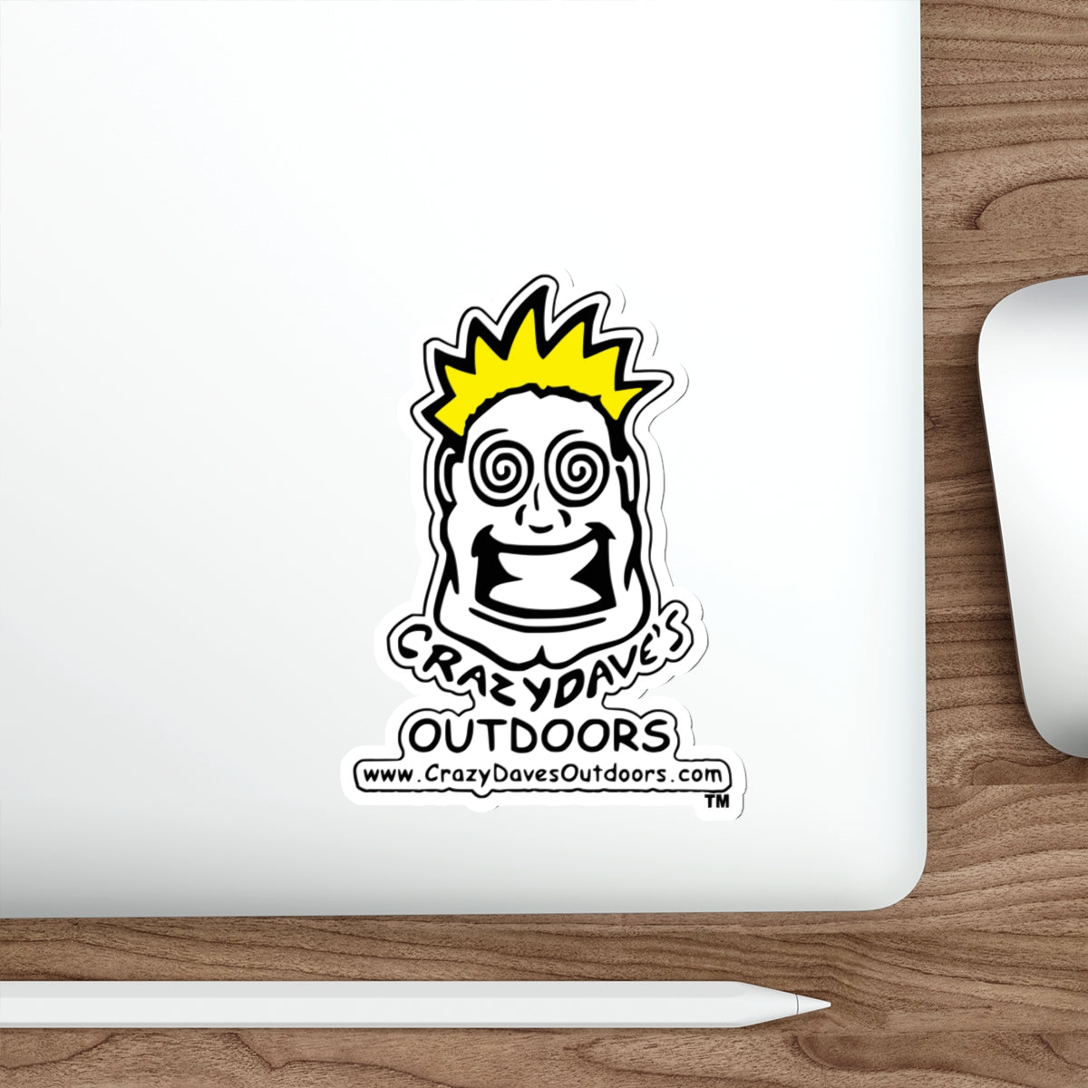 Crazy Dave's Outdoors Die-Cut Stickers | Fun Décor for Laptops, Water Bottles, and Gear | Ideal for Camping, Hiking, and Sports Enthusiasts