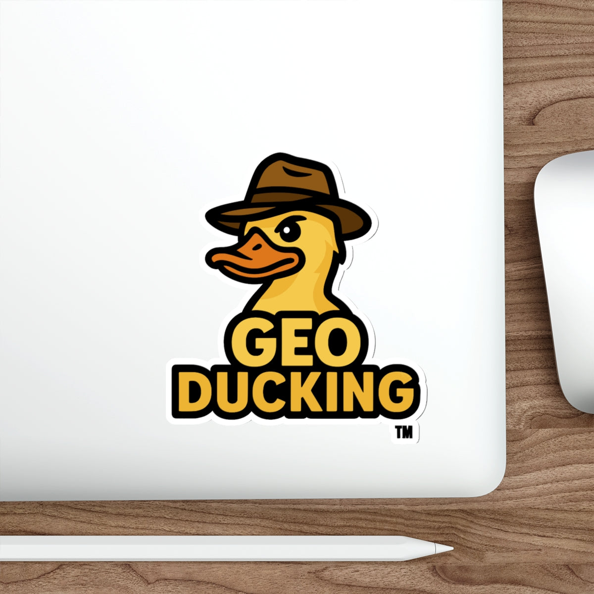 GeoDucking Die-Cut Stickers | Fun Décor for Laptops, Water Bottles, and Gear | Ideal for Camping, Hiking, and Sports Enthusiasts