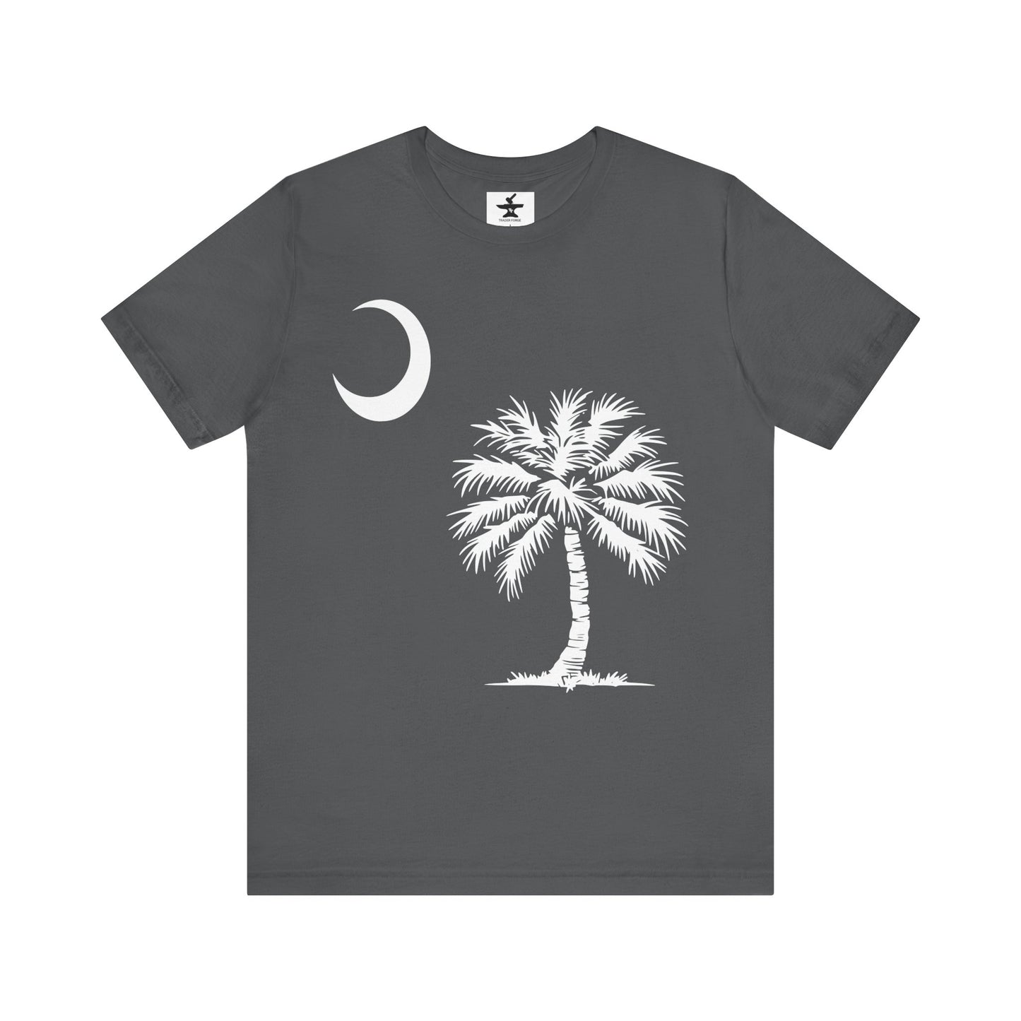Palmetto Tree and Crescent Tee Shirt-Unisex Jersey Short Sleeve Tee