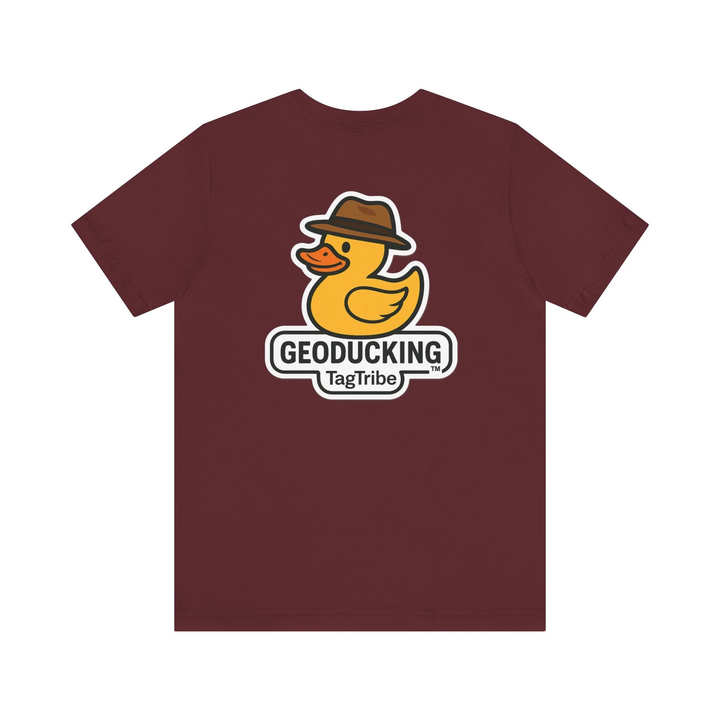 GEODUCKING 1st Gen Front and Back- Tee - Front- Unisex Jersey Short Sleeve Tee