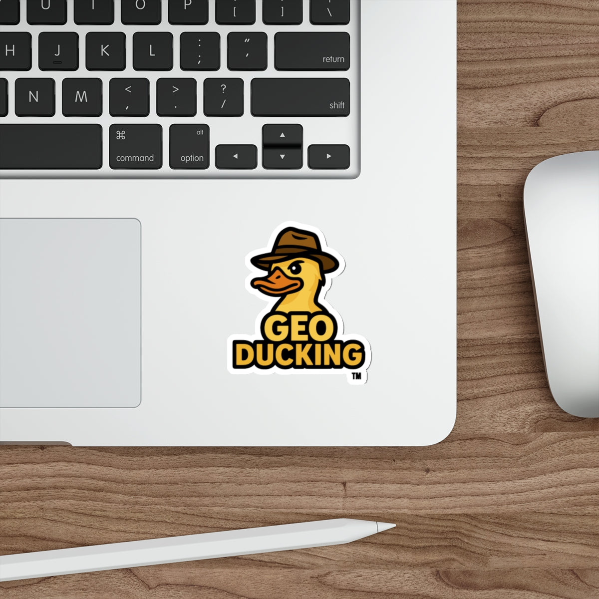 GeoDucking Die-Cut Stickers | Fun Décor for Laptops, Water Bottles, and Gear | Ideal for Camping, Hiking, and Sports Enthusiasts