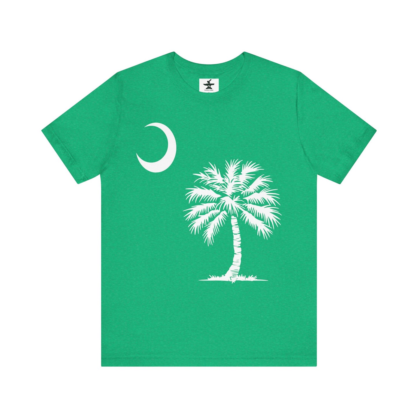 Palmetto Tree and Crescent Tee Shirt-Unisex Jersey Short Sleeve Tee