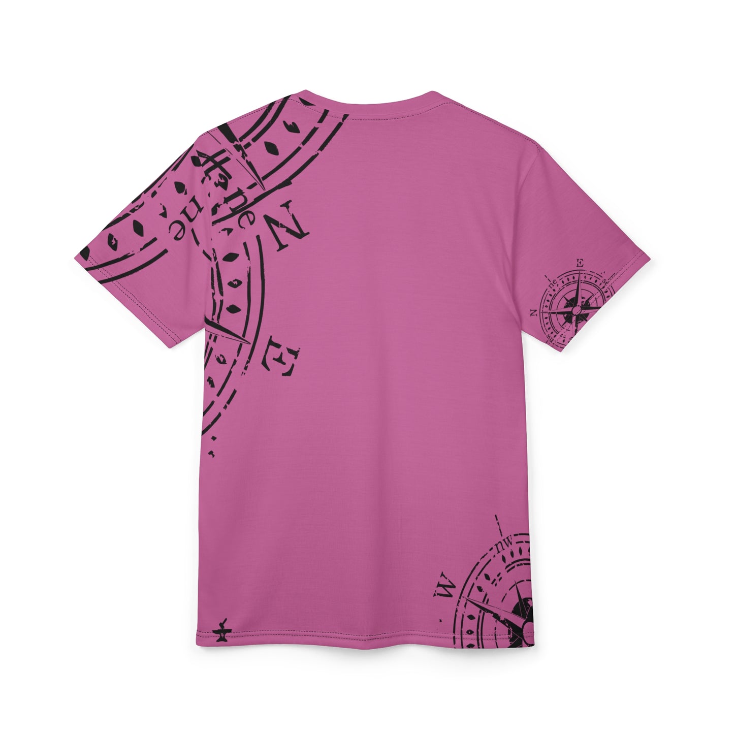 TF - Compass Abstract - Light Pink - Unisex Cut & Sew Tee (AOP)