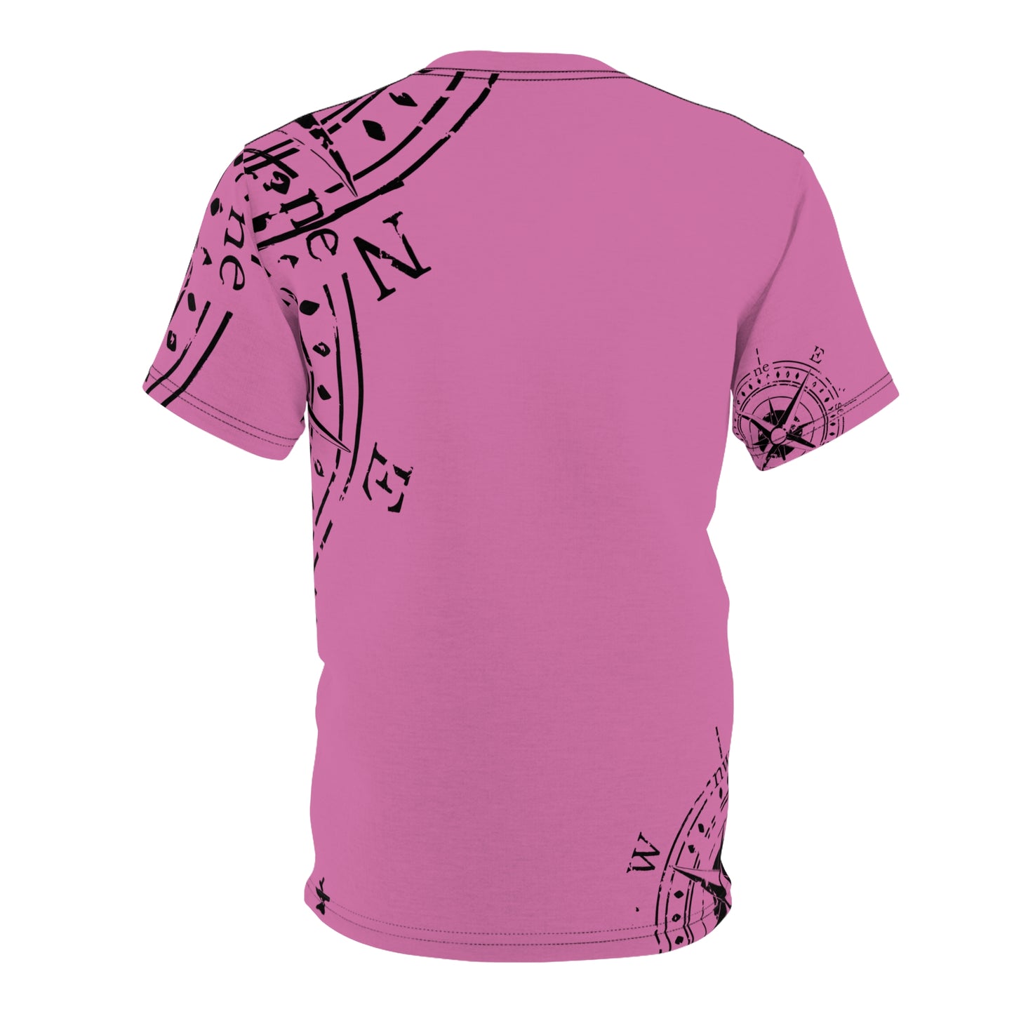 TF - Compass Abstract - Light Pink - Unisex Cut & Sew Tee (AOP)