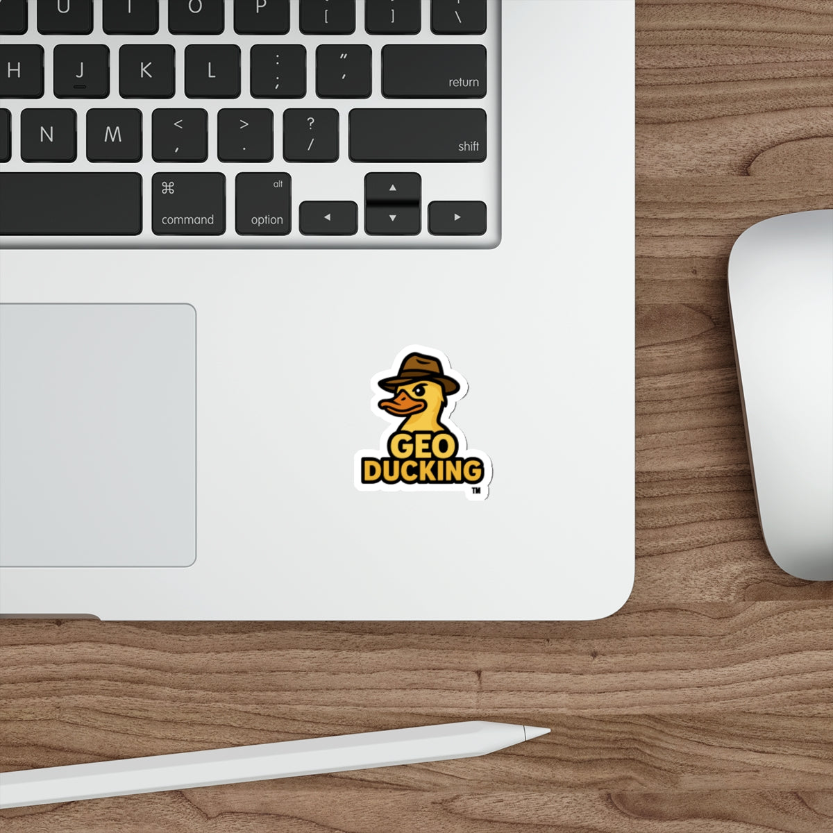 GeoDucking Die-Cut Stickers | Fun Décor for Laptops, Water Bottles, and Gear | Ideal for Camping, Hiking, and Sports Enthusiasts