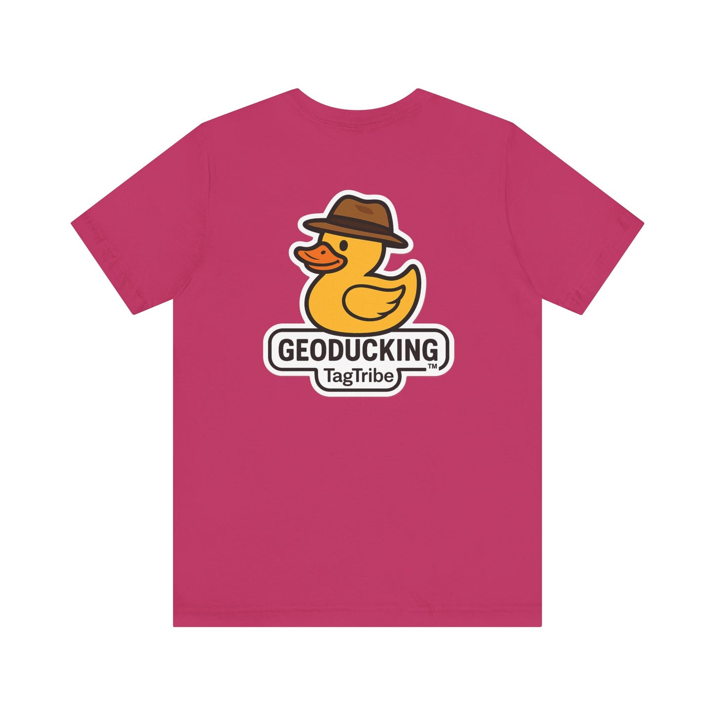 GEODUCKING 1st Gen Front and Back- Tee - Front- Unisex Jersey Short Sleeve Tee