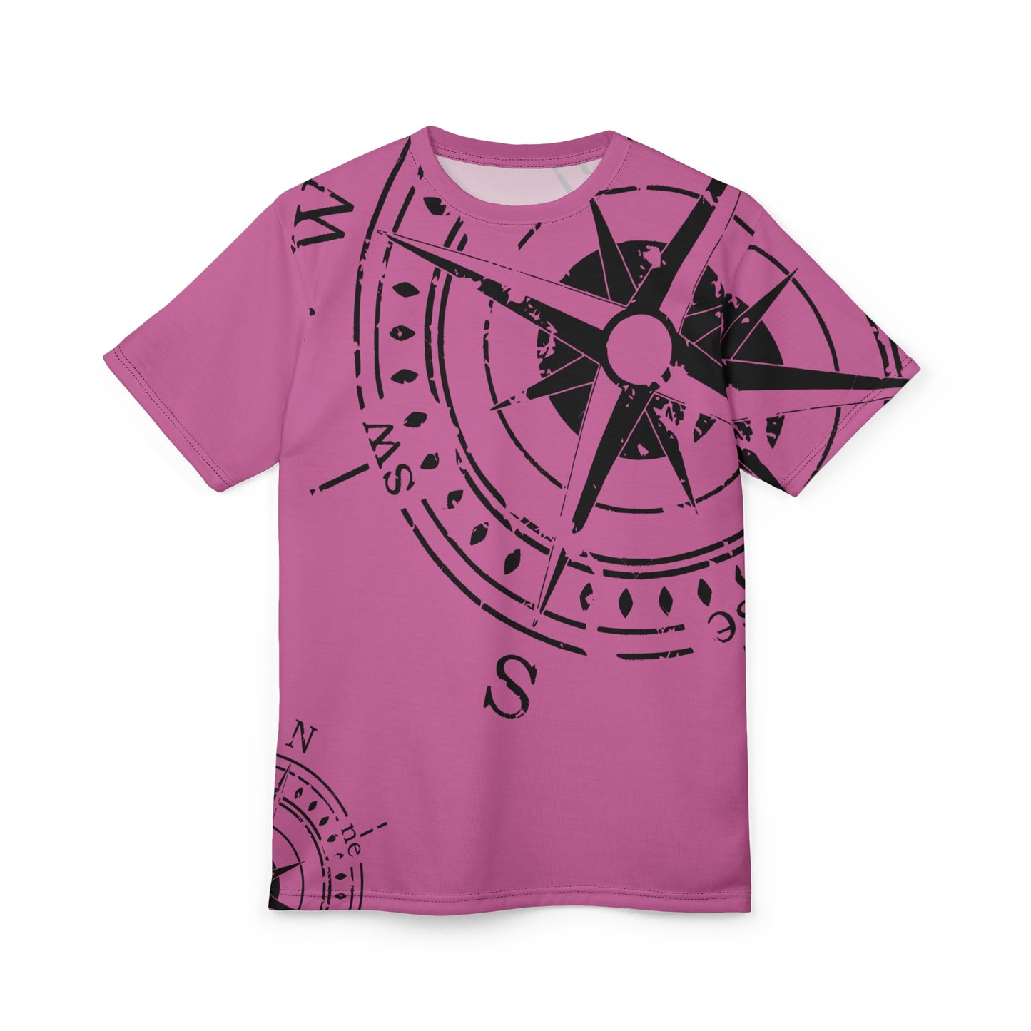 TF - Compass Abstract - Light Pink - Unisex Cut & Sew Tee (AOP)