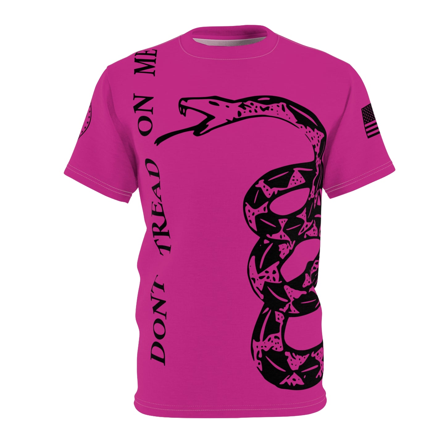TF - We The People -Dont Tread On Me Abstract Tee - Pink- Unisex Cut & Sew Tee (AOP)
