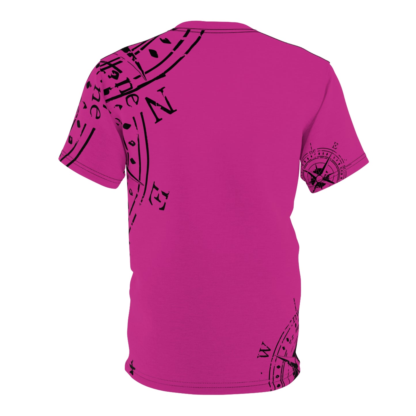 TF - Compass Abstract -Pink - Unisex Cut & Sew Tee (AOP)