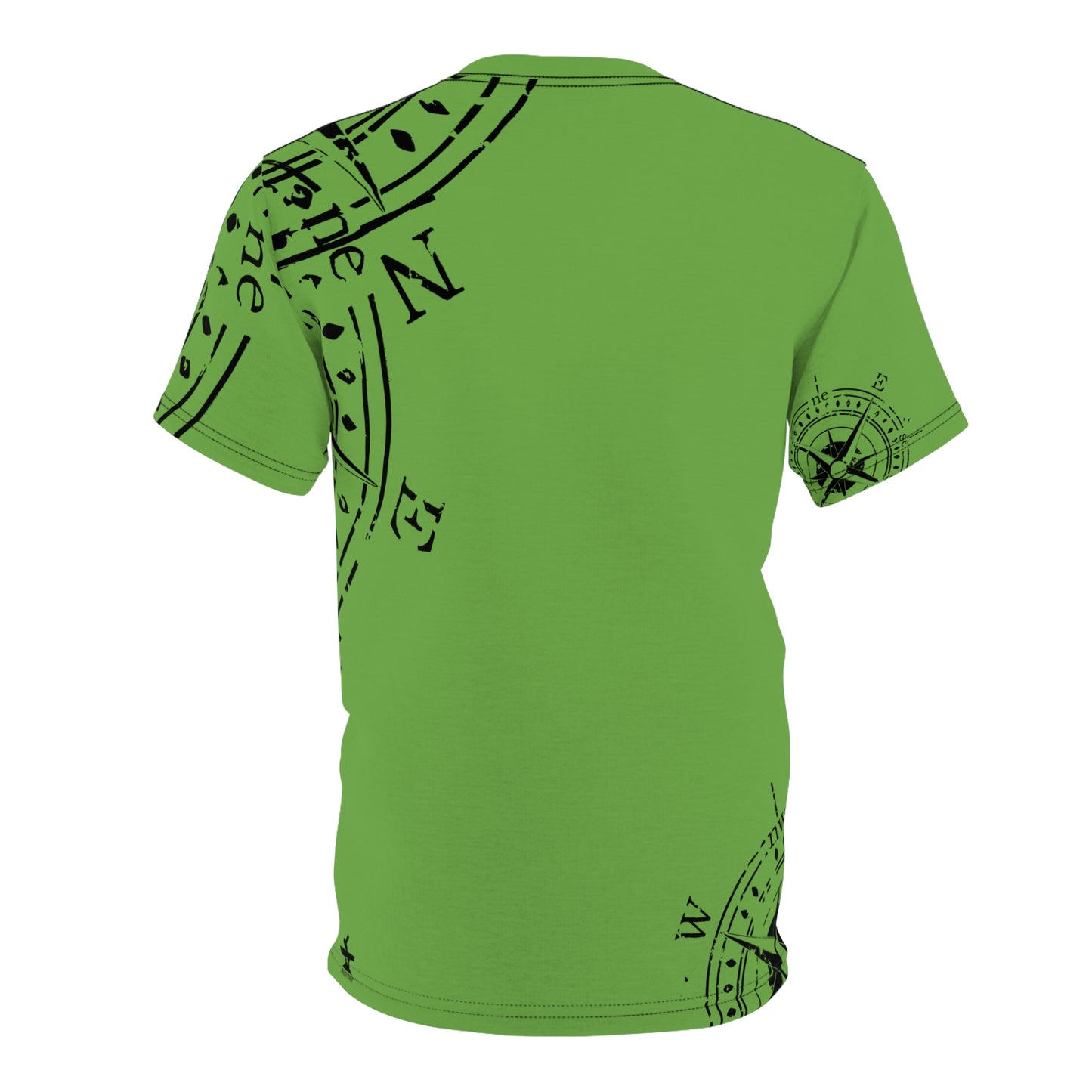TF - Compass Abstract - Green - Unisex Cut & Sew Tee (AOP)