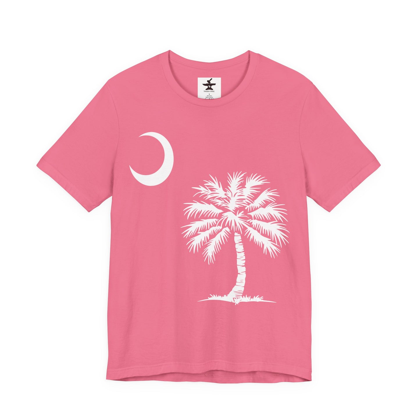Palmetto Tree and Crescent Tee Shirt-Unisex Jersey Short Sleeve Tee