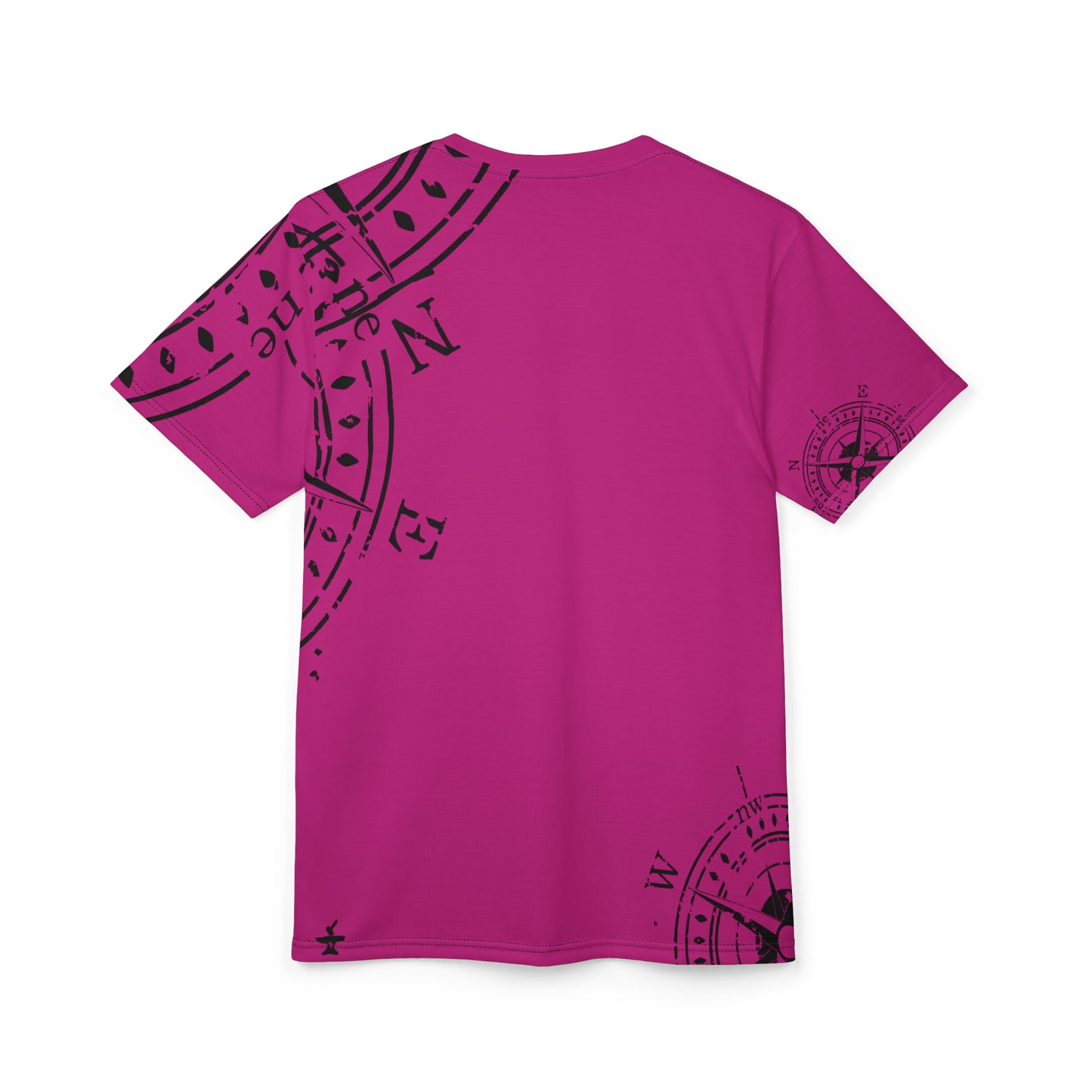 TF - Compass Abstract -Pink - Unisex Cut & Sew Tee (AOP)