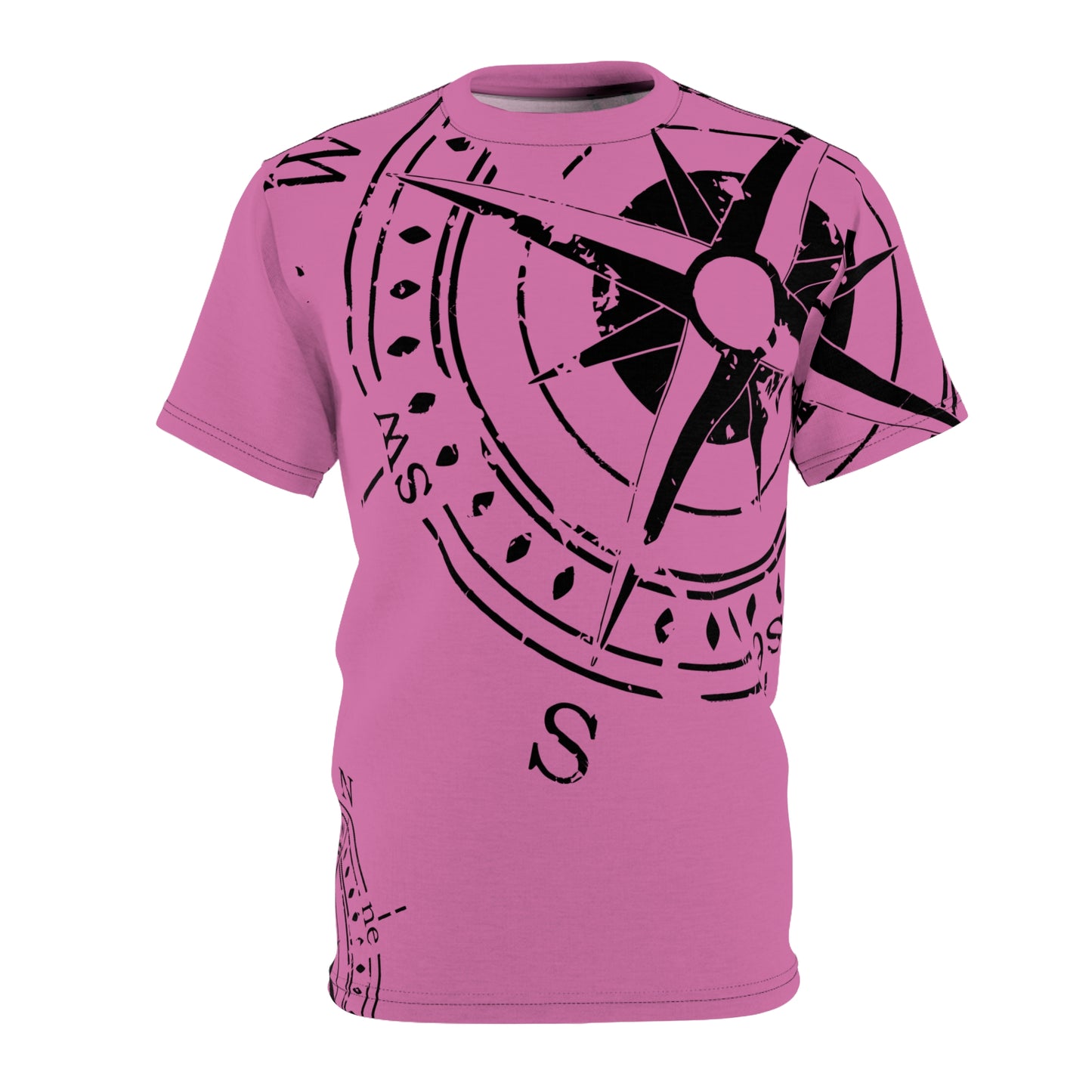 TF - Compass Abstract - Light Pink - Unisex Cut & Sew Tee (AOP)