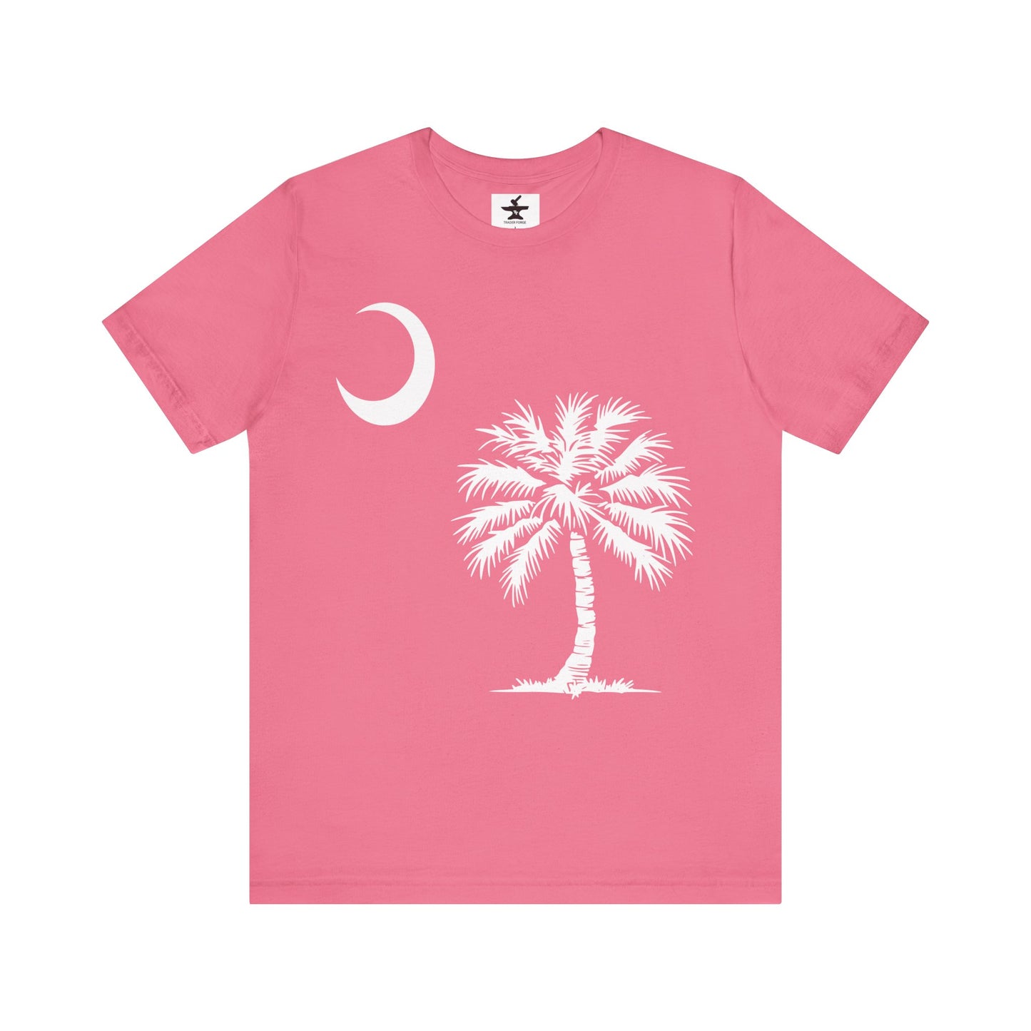 Palmetto Tree and Crescent Tee Shirt-Unisex Jersey Short Sleeve Tee
