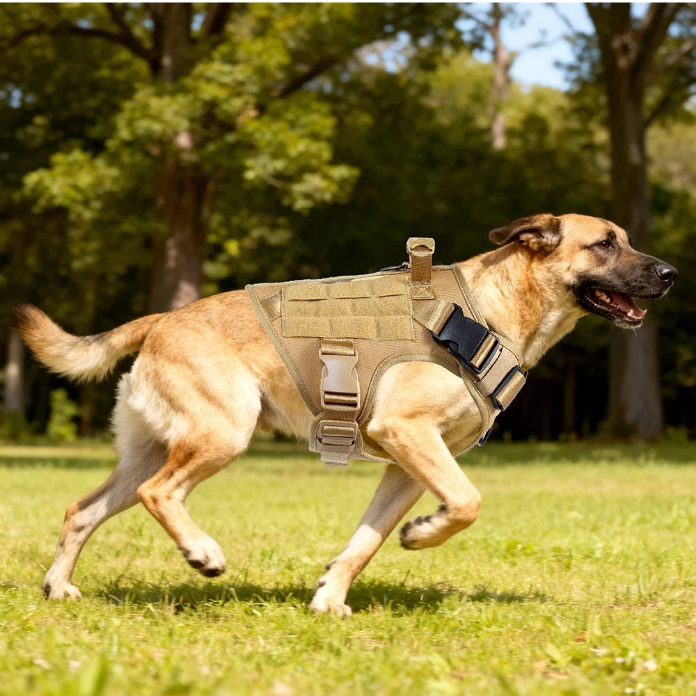 Dog Tactical Harness Vest Pet Dog Harness for Medium Large Dogs Reflective Dog Harness No Pull with Durable Soft Handle