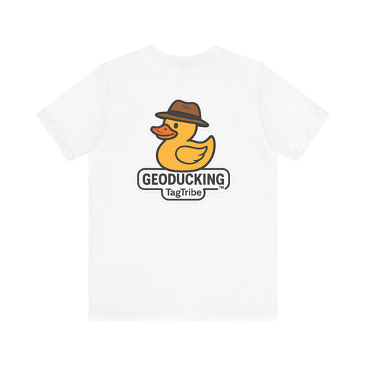 GEODUCKING 1st Gen Front and Back- Tee - Front- Unisex Jersey Short Sleeve Tee