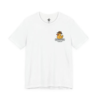 GEODUCKING 1st Gen Front and Back- Tee - Front- Unisex Jersey Short Sleeve Tee