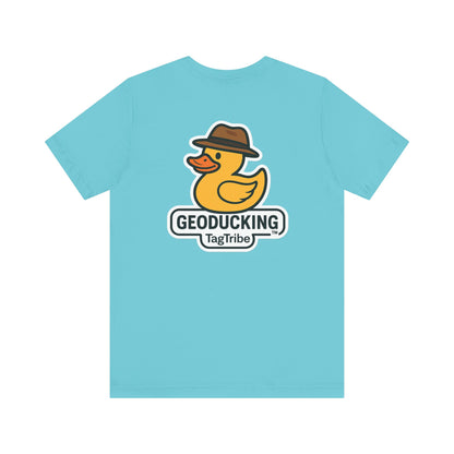 GEODUCKING 1st Gen Front and Back- Tee - Front- Unisex Jersey Short Sleeve Tee