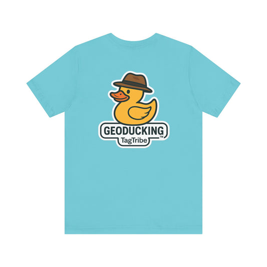 GEODUCKING 1st Gen Front and Back- Tee - Front- Unisex Jersey Short Sleeve Tee