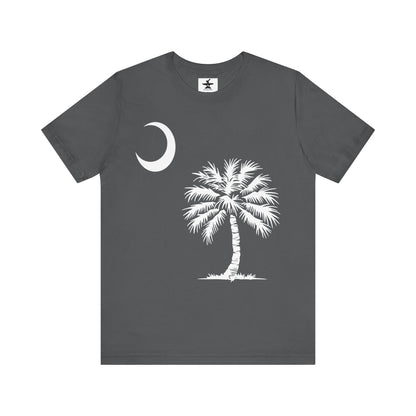 Palmetto Tree and Crescent Tee Shirt-Unisex Jersey Short Sleeve Tee