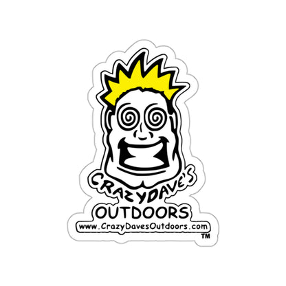Crazy Dave's Outdoors Die-Cut Stickers | Fun Décor for Laptops, Water Bottles, and Gear | Ideal for Camping, Hiking, and Sports Enthusiasts