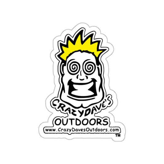 Crazy Dave's Outdoors Die-Cut Stickers | Fun Décor for Laptops, Water Bottles, and Gear | Ideal for Camping, Hiking, and Sports Enthusiasts