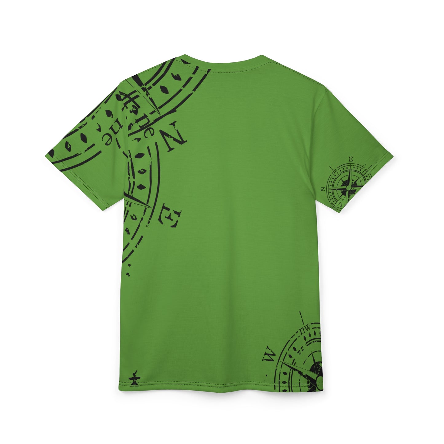 TF - Compass Abstract - Green - Unisex Cut & Sew Tee (AOP)