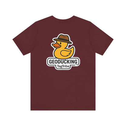 GEODUCKING 1st Gen Front and Back- Tee - Front- Unisex Jersey Short Sleeve Tee