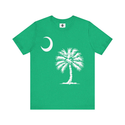 Palmetto Tree and Crescent Tee Shirt-Unisex Jersey Short Sleeve Tee