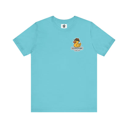GEODUCKING 1st Gen Front and Back- Tee - Front- Unisex Jersey Short Sleeve Tee