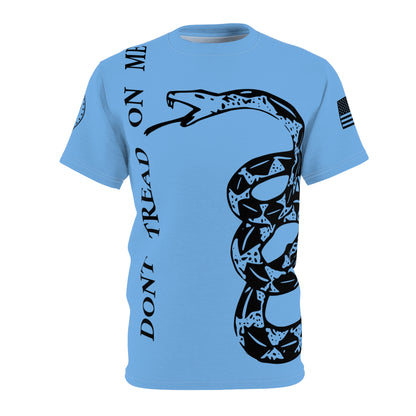 TF - We The People -Dont Tread On Me Abstract Tee - Blue-Unisex Cut & Sew Tee (AOP)