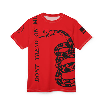 TF - We The People -Dont Tread On Me Abstract Tee - Red-Unisex Cut & Sew Tee (AOP)
