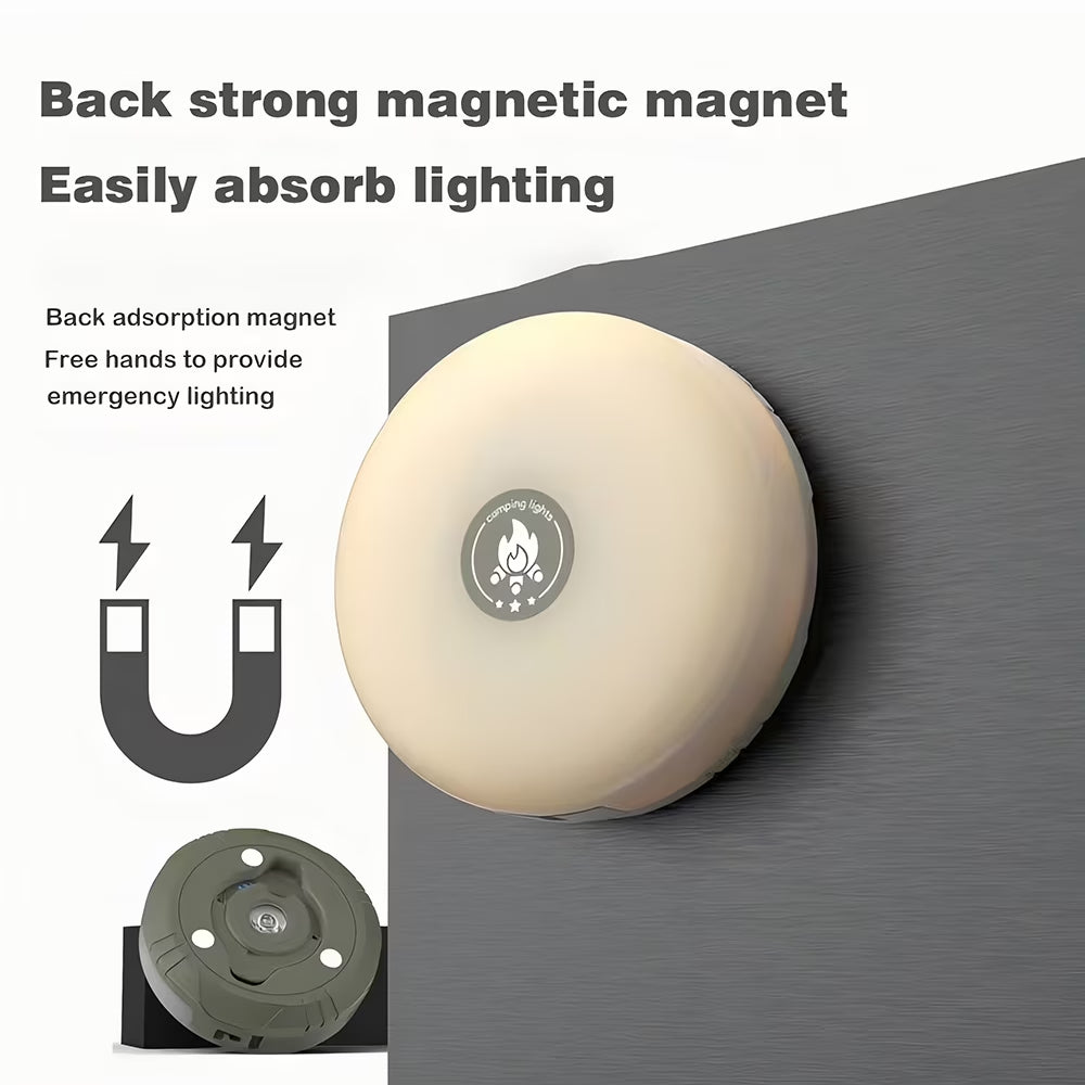 2 in 1 Camping String Light, 32.8Ft Outdoor Camping Light with RGB & Warm Lighting Color, Rechargeable Outdoor Camping String Light with Flashlight for Tent Camping Hiking Mountaining Picnic