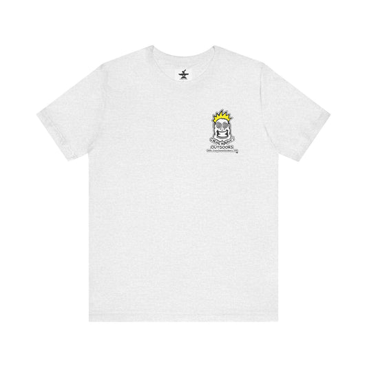 Crazy Daves Outdoors Logo  Front and Back- Tee - Front- Unisex Jersey Short Sleeve Tee