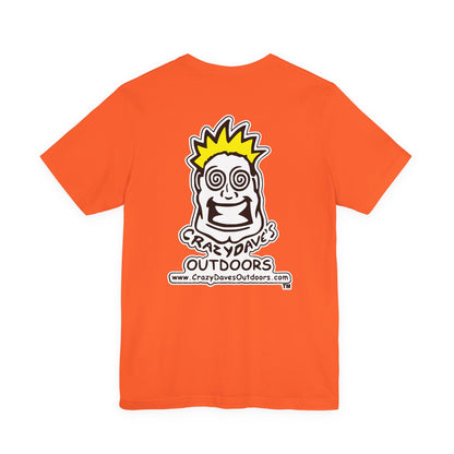 Crazy Daves Outdoors Logo  Front and Back- Tee - Front- Unisex Jersey Short Sleeve Tee