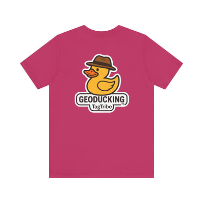 GEODUCKING 1st Gen Front and Back- Tee - Front- Unisex Jersey Short Sleeve Tee