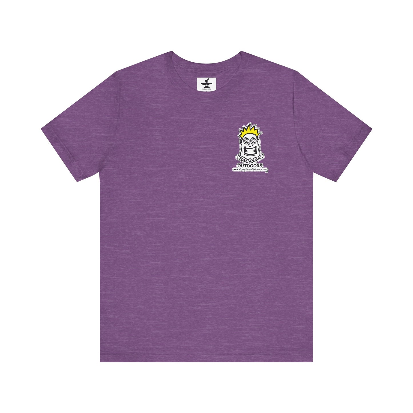 Crazy Daves Outdoors Logo  Front and Back- Tee - Front- Unisex Jersey Short Sleeve Tee