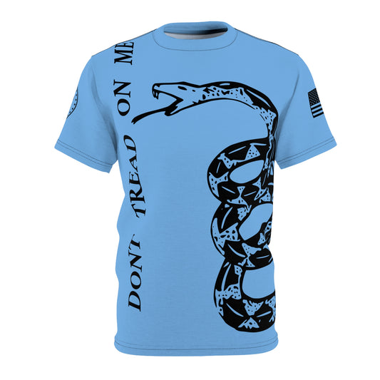 TF - We The People -Dont Tread On Me Abstract Tee - Blue-Unisex Cut & Sew Tee (AOP)