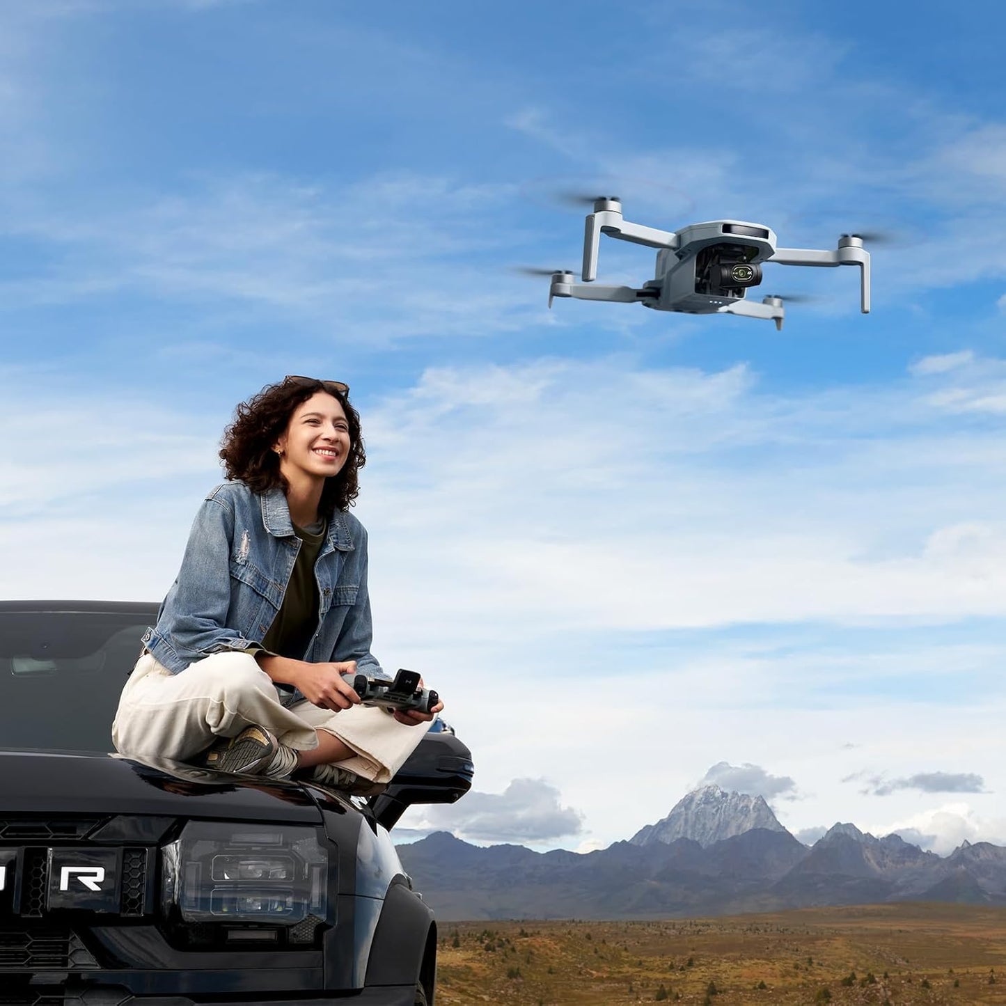 ATOM 2 Drones with Camera for Adults 4K, 8K Photo, 96-Min Flight, 3-Axis Gimbal, 10KM Transmission, AI Track, Vertical Shooting, AI Night Shot, Fly More Combo with ND CPL Filter, Remote Strap