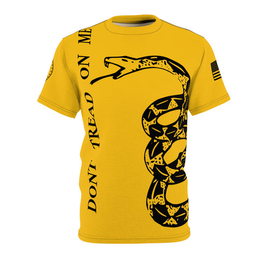 TF - We The People -Dont Tread On Me Abstract Tee - Yellow - Unisex Cut & Sew Tee (AOP)