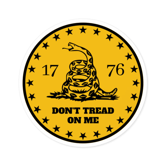 Vintage Don't Tread on Me Stickers, Patriotic Decor, Laptop Accessories, Gadsden Flag, Political Gifts, Independence Day