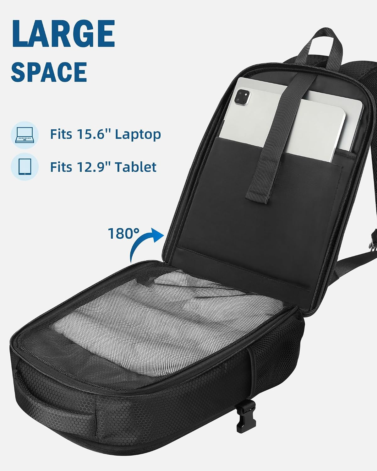 Case for Potensic Atom 2, Large Backpack for Atom 2/Se/3-Axis/Lt | Fits 15.6'' Laptop, 30L Travel Drone Backpack, for Fly More Combo Drone Accessories (Not for RC PTD 1 Remote Controller)