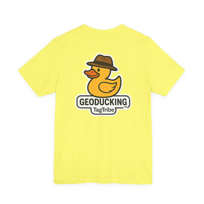 GEODUCKING 1st Gen Front and Back- Tee - Front- Unisex Jersey Short Sleeve Tee